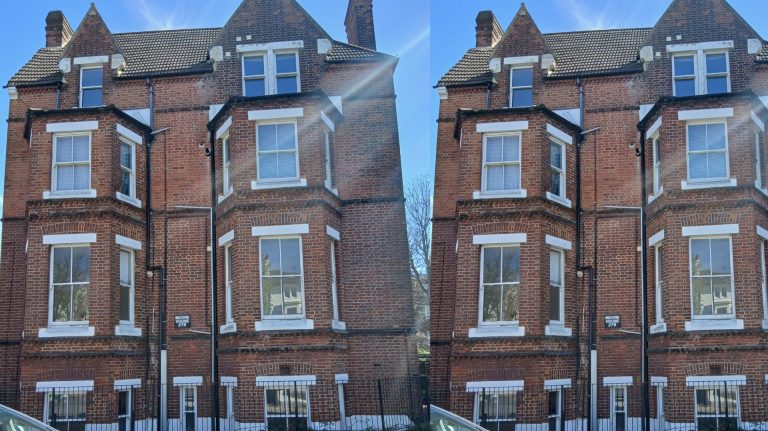 Refurbishment for eight flats and got planning for four houses at the back